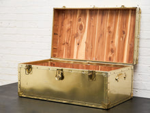 Load image into Gallery viewer, 1950’s Hollywood Regency Brass Chest