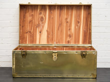 Load image into Gallery viewer, 1950’s Hollywood Regency Brass Chest