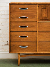 Load image into Gallery viewer, Broyhill Premier Sculptra Magna Mid Century 8 Drawer Highboy Dresser