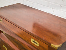 Load image into Gallery viewer, Late 19th English Walnut Georgian Chest of Drawers With Desk Pullout
