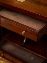 Load image into Gallery viewer, Late 19th English Walnut Georgian Chest of Drawers With Desk Pullout