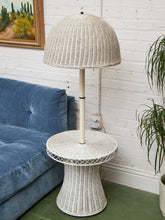 Load image into Gallery viewer, White Wicker Chic Cosmic Revival Floor Lamp