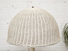 Load image into Gallery viewer, White Wicker Chic Cosmic Revival Floor Lamp