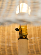 Load image into Gallery viewer, White Wicker Chic Cosmic Revival Floor Lamp