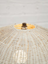 Load image into Gallery viewer, White Wicker Chic Cosmic Revival Floor Lamp