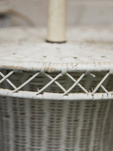 Load image into Gallery viewer, White Wicker Chic Cosmic Revival Floor Lamp
