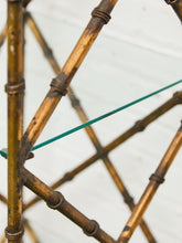 Load image into Gallery viewer, Faux Bamboo Gilt Metal Vintage Etagere