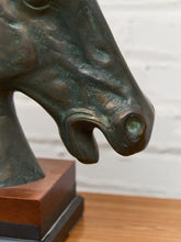 Load image into Gallery viewer, Antique Horse Head Statue, Circa 1920’s  Sculpture of the "Medici Riccardi" Horse's Head