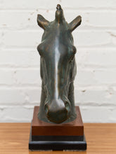 Load image into Gallery viewer, Antique Horse Head Statue, Circa 1920’s  Sculpture of the "Medici Riccardi" Horse's Head