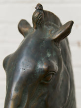 Load image into Gallery viewer, Antique Horse Head Statue, Circa 1920’s  Sculpture of the "Medici Riccardi" Horse's Head
