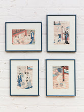 Load image into Gallery viewer, Ukiyo-e Female Bathers Woodblock Prints of Japanese Artist, Torri Kiyonag Signed