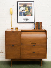 Load image into Gallery viewer, Mid-Century Modern Roll Top Desk by Hooker