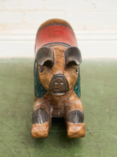 Load image into Gallery viewer, Asian Vintage Super Rare Hand-Carved Wooden Rocking Pig