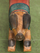 Load image into Gallery viewer, Asian Vintage Super Rare Hand-Carved Wooden Rocking Pig