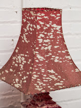 Load image into Gallery viewer, Pagoda 1950’s Red Asian Pottery Lamp By Haeger