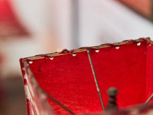 Load image into Gallery viewer, Pagoda 1950’s Red Asian Pottery Lamp By Haeger