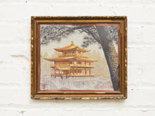 Load image into Gallery viewer, Vintage Japanese Silk Embroidered Art Piece Pagoda