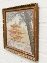Load image into Gallery viewer, Vintage Japanese Silk Embroidered Art Piece Pagoda