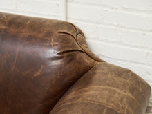 Load image into Gallery viewer, Leather Restoration Hardware Distressed Sofa