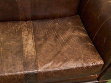 Load image into Gallery viewer, Leather Restoration Hardware Distressed Sofa