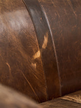 Load image into Gallery viewer, Leather Restoration Hardware Distressed Sofa