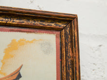 Load image into Gallery viewer, Vintage Japan Silk Hand Embroidered Tapestry Torii Shinto Shrine Gate & Minks Bridge