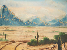 Load image into Gallery viewer, Vintage Desert Painting by Nist