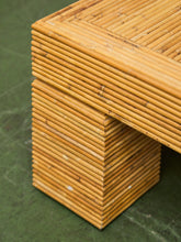 Load image into Gallery viewer, Post Modern Chunky Leg Sculptural Reeded Coffee Table