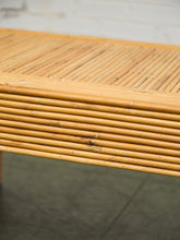 Load image into Gallery viewer, Post Modern Chunky Leg Sculptural Reeded Coffee Table