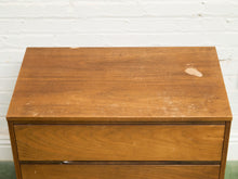 Load image into Gallery viewer, Walnut 3 drawer Mid Century Dresser