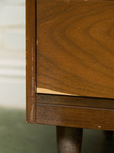 Load image into Gallery viewer, Walnut 3 drawer Mid Century Dresser