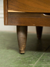 Load image into Gallery viewer, Walnut 3 drawer Mid Century Dresser
