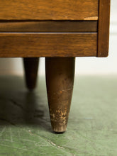 Load image into Gallery viewer, Walnut 3 drawer Mid Century Dresser