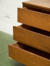 Load image into Gallery viewer, Walnut 3 drawer Mid Century Dresser