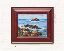 Load image into Gallery viewer, Rocks at Monterey Oil Painting by Nila Brereton H.
