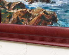 Load image into Gallery viewer, Rocks at Monterey Oil Painting by Nila Brereton H.