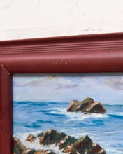 Load image into Gallery viewer, Rocks at Monterey Oil Painting by Nila Brereton H.