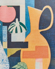 Load image into Gallery viewer, Geometric Still Life with Vases and Fruit