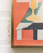 Load image into Gallery viewer, Geometric Still Life with Vases and Fruit