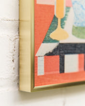 Load image into Gallery viewer, Geometric Still Life with Vases and Fruit