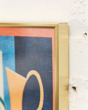 Load image into Gallery viewer, Geometric Still Life with Vases and Fruit