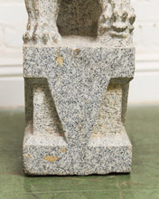 Load image into Gallery viewer, Vintage Chinese Granite Carved Foo Dog Garden Statue
