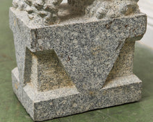 Load image into Gallery viewer, Vintage Chinese Granite Carved Foo Dog Garden Statue