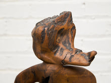 Load image into Gallery viewer, Wood Abstract Carved Musician Sculpture