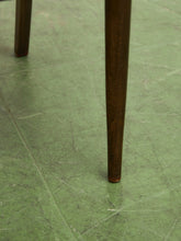 Load image into Gallery viewer, Mid Century Broyhill Walnut and Vinyl Seat Upholstered Chairs