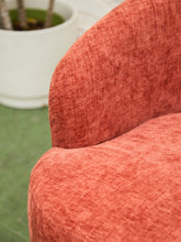 Load image into Gallery viewer, Aria Burnt Chenille Orange Swivel Chair