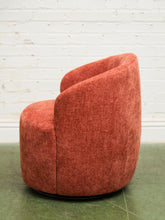 Load image into Gallery viewer, Aria Burnt Chenille Orange Swivel Chair