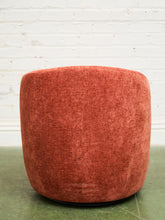 Load image into Gallery viewer, Aria Burnt Chenille Orange Swivel Chair