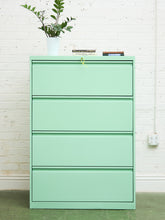 Load image into Gallery viewer, Mint 4 Drawer File Cabinet