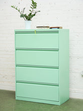 Load image into Gallery viewer, Mint 4 Drawer File Cabinet